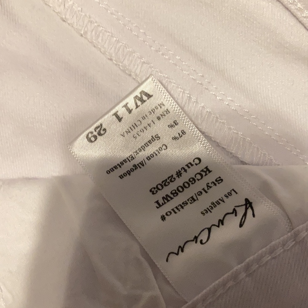 KanCan White Distressed Denim Jeans Size W11 29 - Picture 6 of 6